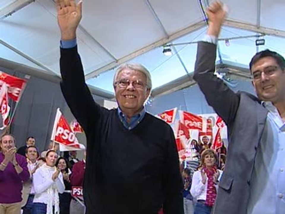 Acto público de Felipe González en Utrera (Sevilla)