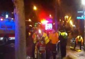 Un conductor pierde el control de su vehículo e invade una terraza en Madrid