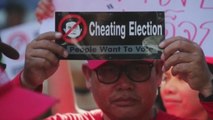 Protestas en Bangkok por la falta de transparencia después de las elecciones