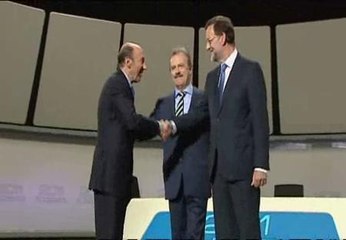 El debate dejó numerosos gestos de Rajoy y Rubalcaba