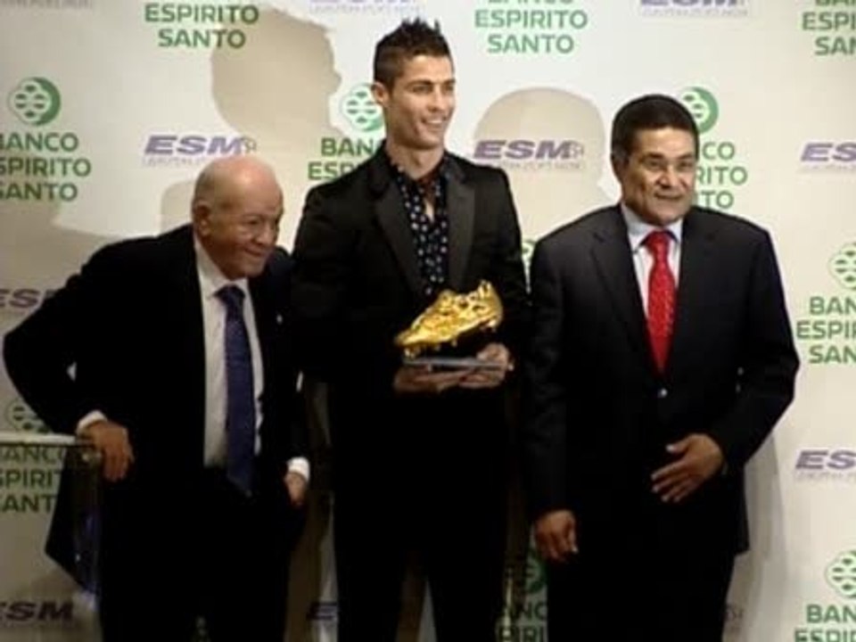 Cristiano Ronaldo recibe la 'Bota de Oro'