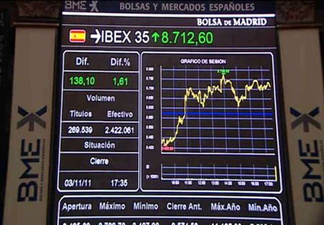 Las bolsas europeas responden con subidas a la retirada del referéndum griego