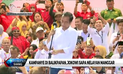 Kampanye di Balikpapan, Jokowi Sapa Nelayan Manggar