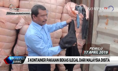 3 Kontainer Pakaian Bekas Ilegal Senilai Rp 1,3 M dari Malaysia Disita