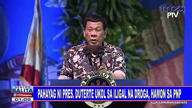 Pahayag ni Pres. Duterte ukol sa iligal na droga, hamon sa PNP
