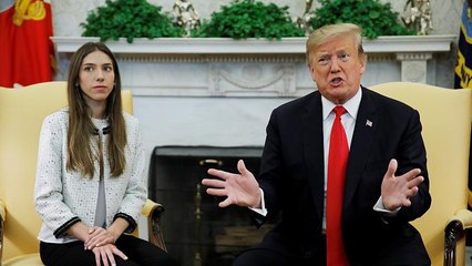 Trump recibe en la Casa Blanca a la esposa de Guaidó