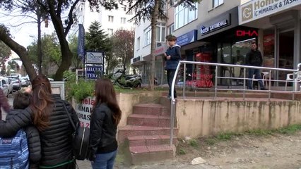 İstanbul Kadıköy'de Öğrenci Servisinde Yangın