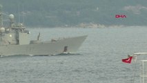 Çanakkale NATO'ya Bağlı Savaş Gemileri Çanakkale Boğazı'ndan Geçti