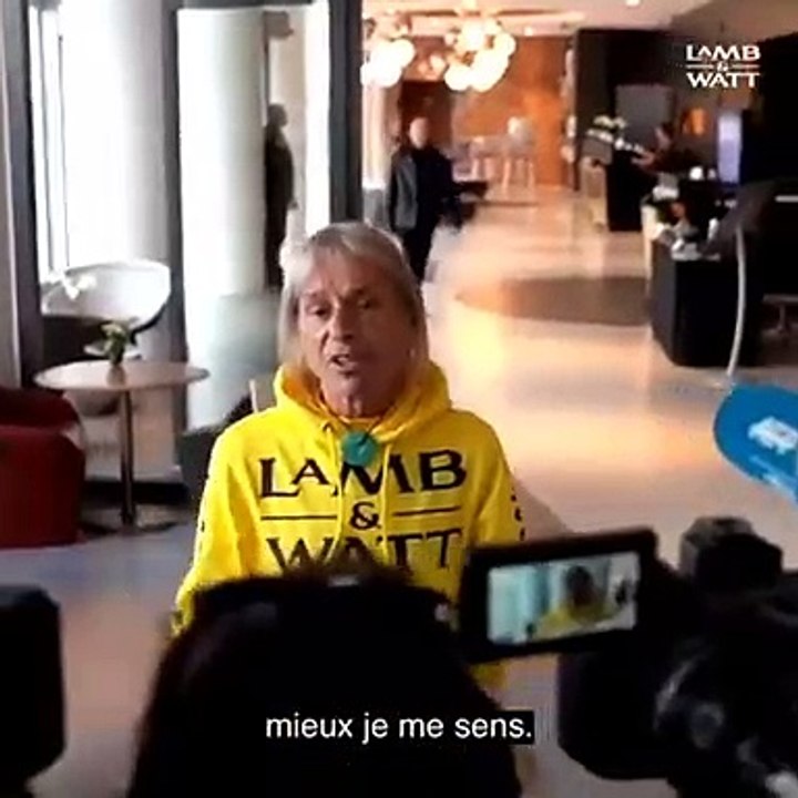 Escalade d'Alain Robert au sommet de la tour Engie à La Défense - mars 2019