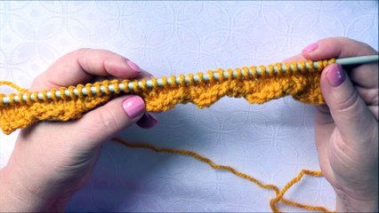 bordure au tricot super simple, spécial débutante