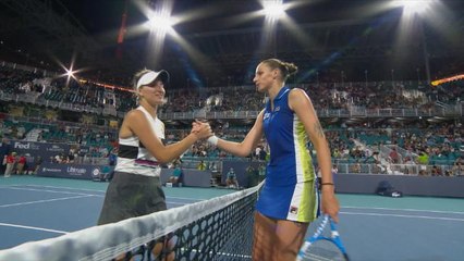 Miami - Pliskova rejoint Halep en demi-finale