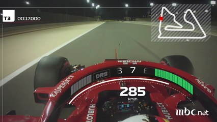 جولة داخل حلبة البحرين بسرعة عالية قبل سباق فورمولا1 الجائزة الكبرى