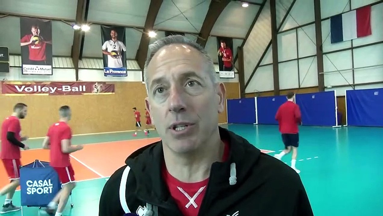 Christophe Charroux coach Martigues Volley avant St Nazaire - MVB