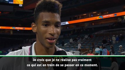 Miami - Auger-Aliassime : "Je ne réalise pas"