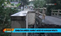 Jembatan Ambrol Hambat Akses ke Kawasan Wisata Pasar Jaten Kampung Jawi