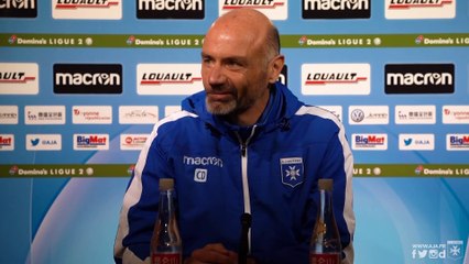Conférence de presse de Cédric Daury avant PFC-AJA