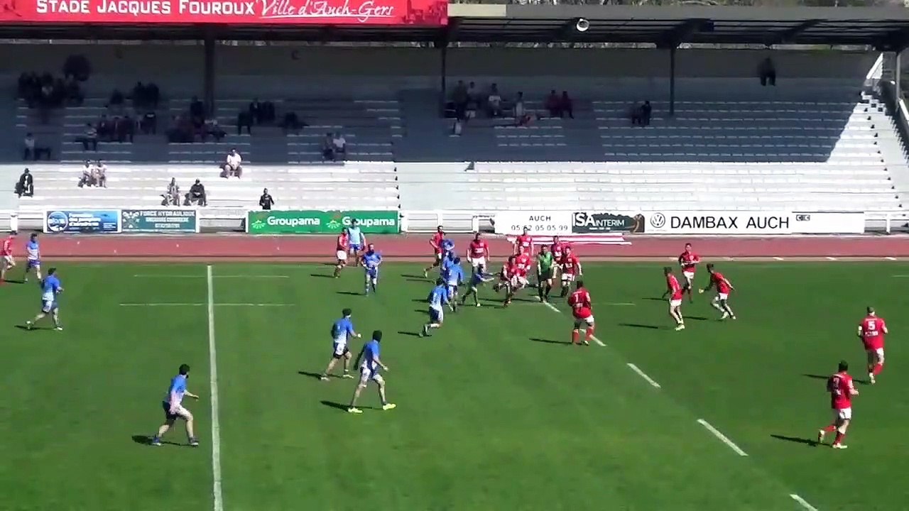 Le bel essai de la B d'Auch face à Riscle