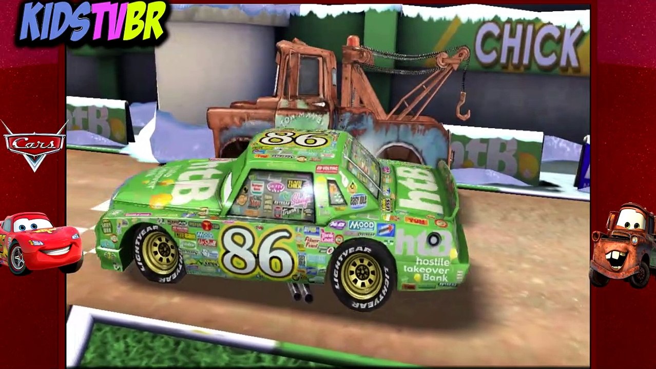 CARROS  RÁPIDOS COMO RELAMPAGO #6  CHICK VS MATE  DISNEY CARS FAST AS LIGHTNING  KIDS TV BR