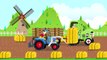 Tracteur avec chargeur de paille - les Agriculteurs et la collecte des bottes de paille Vidéo pour les Bébés et les Enfants - Traktory
