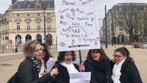 Manifestation des professionnelles sarthoises de la petite enfance