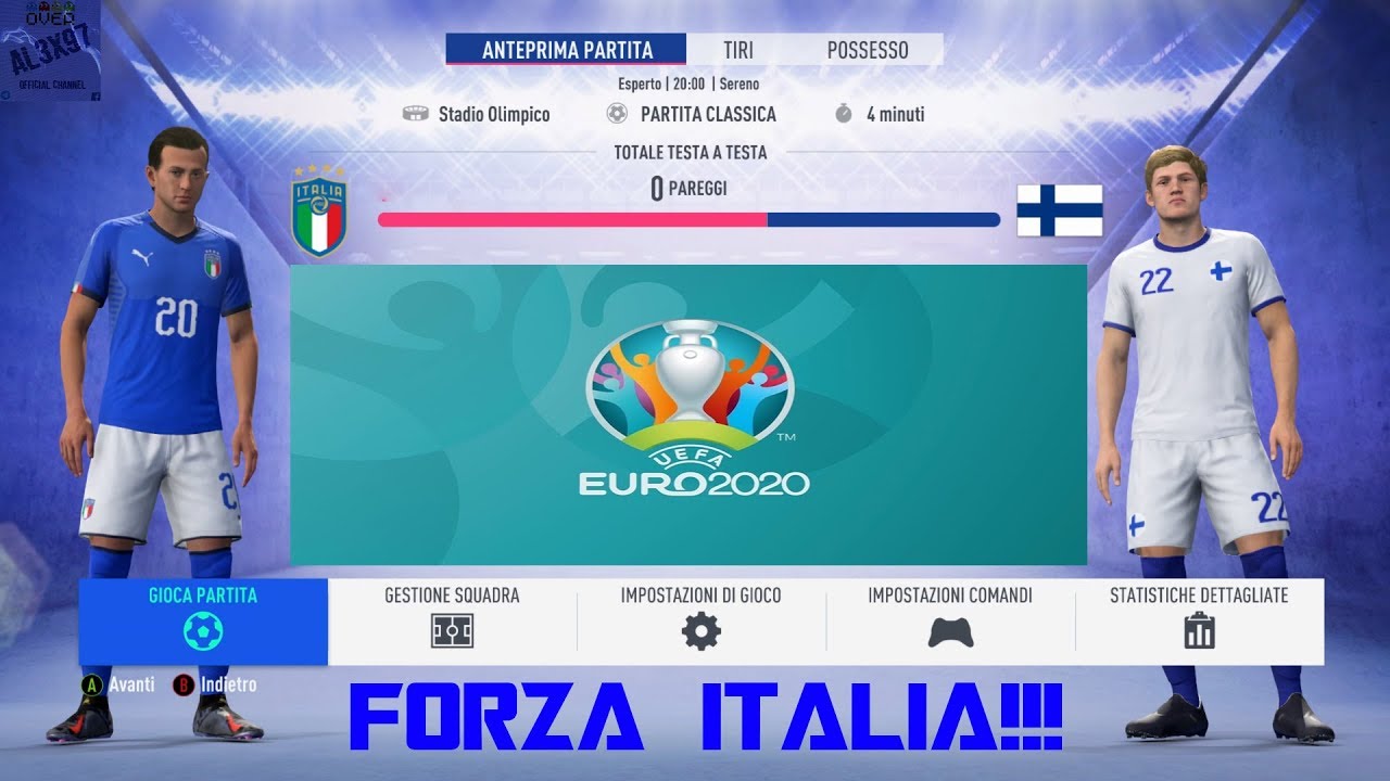 Video PREVIEW - Italia Vs Finlandia - Qualificazioni UEFA Euro 2020 - FIFA 19