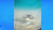 Un OVNI en forme de soucoupe volante apparaît dans le ciel aux Émirats arabes unis