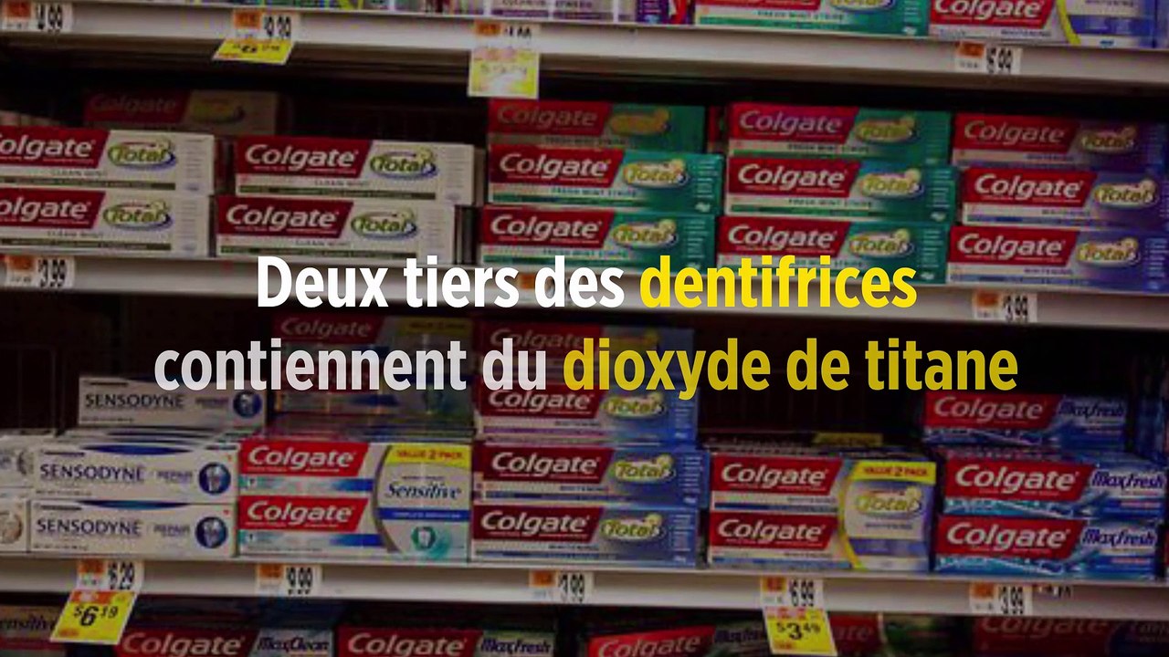 Deux tiers des dentifrices contiennent du dioxyde de titane