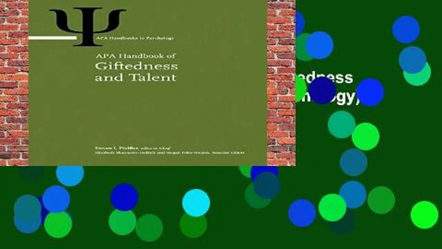 Full version APA Handbook of Giftedness and Talent (APA Handbooks in Psychology) Best Sellers