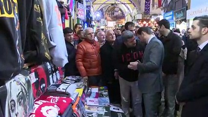Bakan Albayrak Kapalıçarşı esnafını ziyaret etti - İSTANBUL