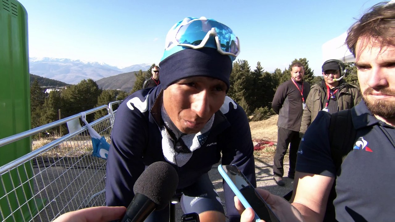 Nairo Quintana  - entrevista en la meta - etapa 4 - Volta a Catalunya 2019