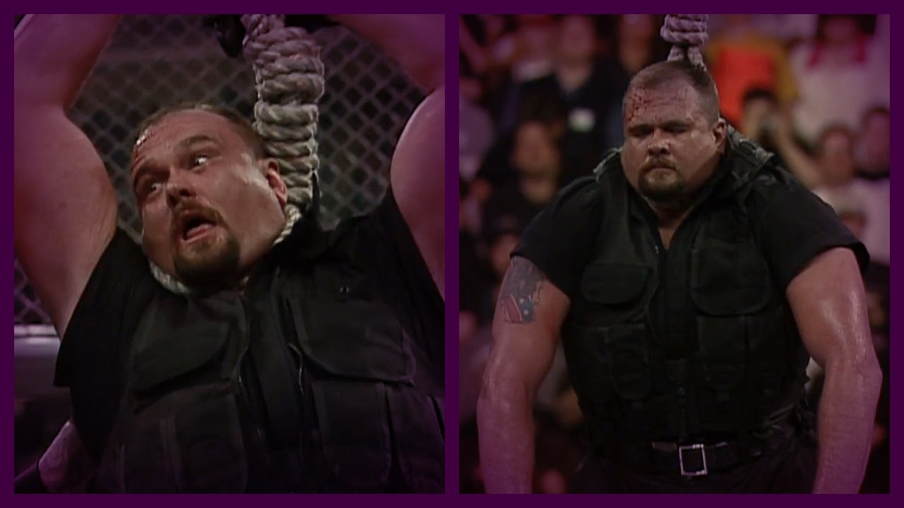 The Undertaker Hangs The Big Boss Man From The Hell in a Cell! 3/28/99