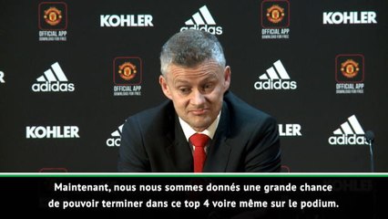 Man Utd - Solskjaer : "Le top 4 voire le podium en championnat"