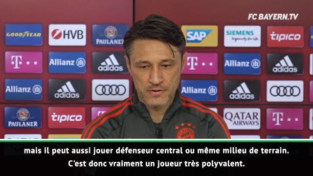 Bayern - Kovac loue la polyvalence de Lucas Hernandez