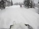 Hilarant : en moto neige il se fait avaler par la neige