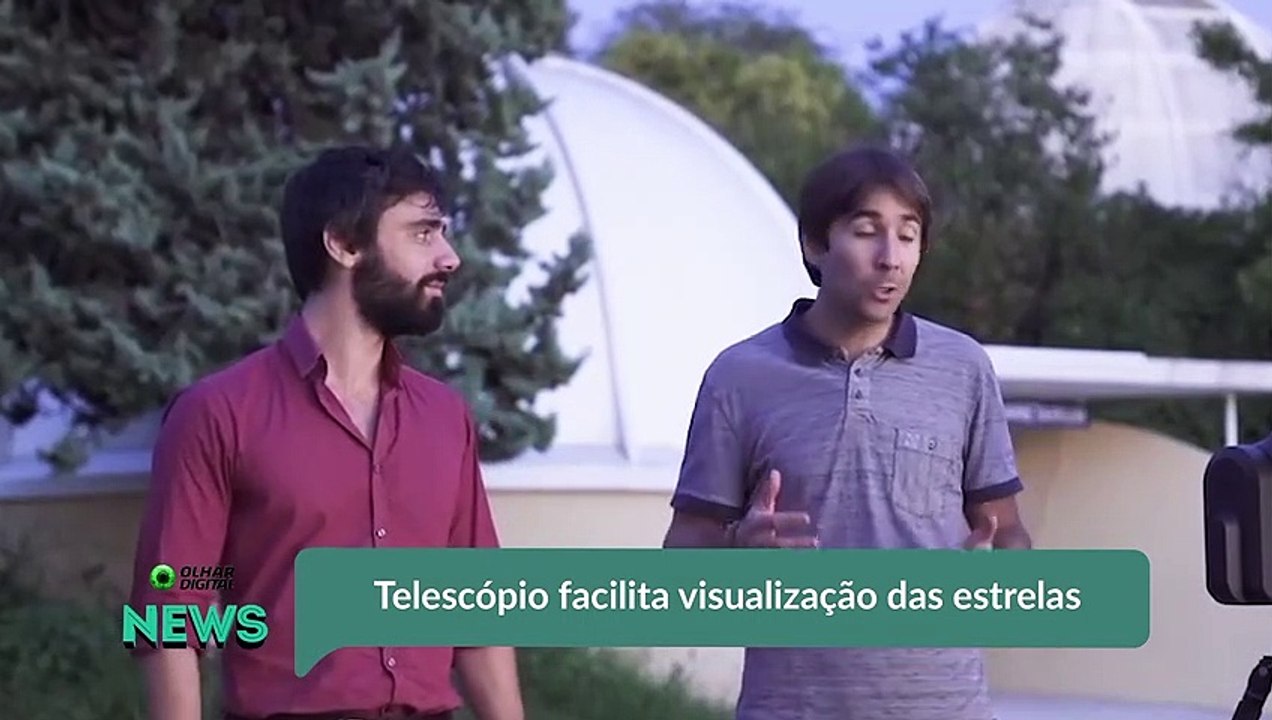 Telescópio facilita visualização das estrelas
