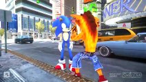 Sonic The Hedgehog & Miles Tails VS Mario & Crash Bandicoot