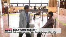 Early voting kicks off for April 3rd by-elections