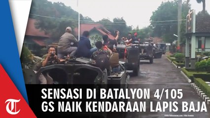 Sensasi Berkeliling Markas Batalyon Armed 4/105 GS Naik Kendaraan Pengangkut Personel Lapis Baja