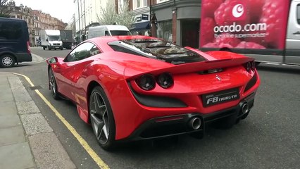 Đây là sức hút của siêu xe Ferrari F8 Tributo khi lần đầu tiên đặt chân đến Anh