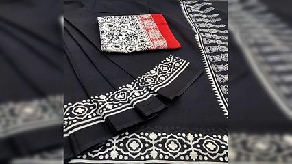 Hand Block Print Unstitched Salwar Suits Manufacturers & Exporters