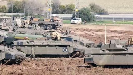 AA ekibi İsrail ordusunun Gazze sınırına yaptığı yığınağı görüntüledi - SİDEROT