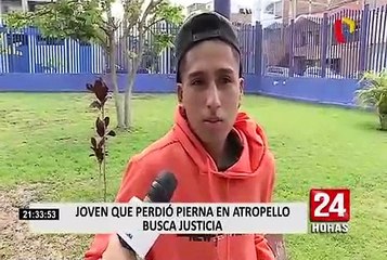 Conductor que atropelló y dejó sin una pierna a joven continúa inubicable