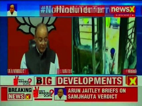 Arun Jaitley Briefs Media On 2007 Samjhauta Express Bombings Verdict, BJP Slams Hindu Terror Bogey