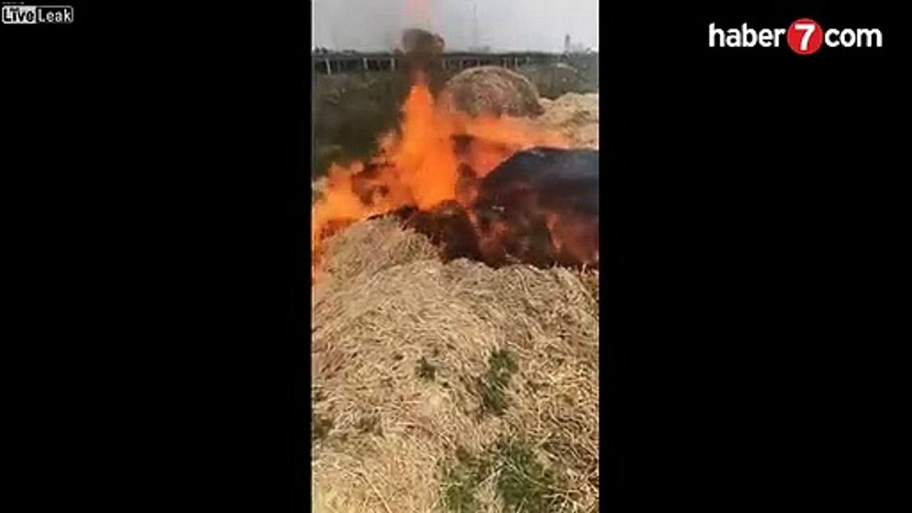 Alevler arasında kalan cip kül oldu - Video 7