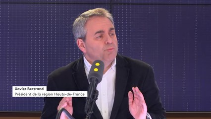 "Je ne laisse rien passer face aux mensonges" du Rassemblement national, assène Xavier Bertrand