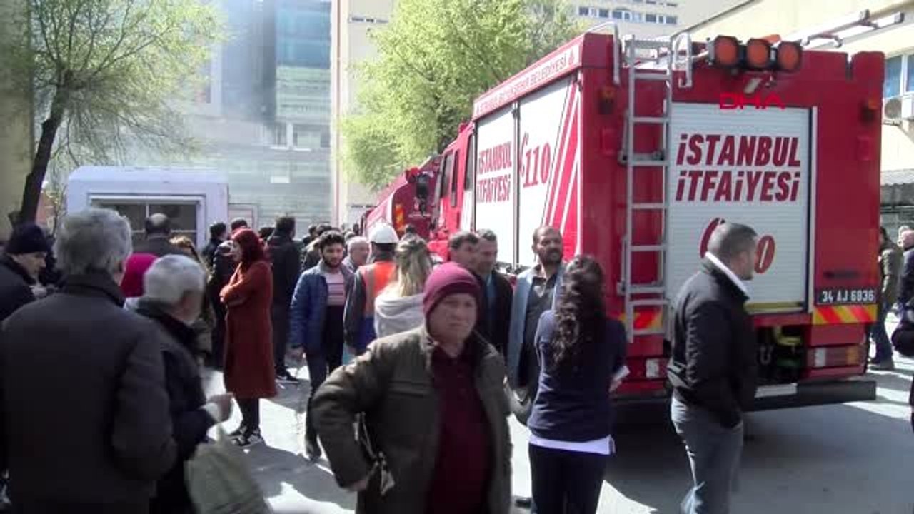 Okmeydanı Eğitim ve Araştırma Hastanesi Bahçesinde Yangın