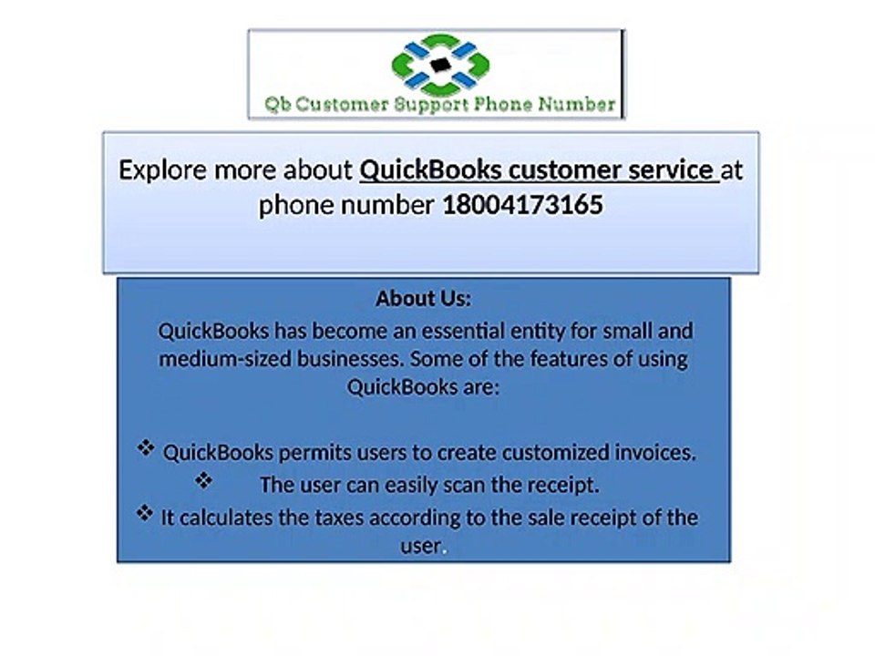 QuickBooks customer service