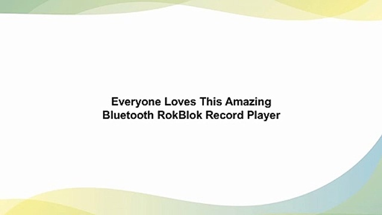 Everyone Loves This Amazing Bluetooth RokBlok Record Player