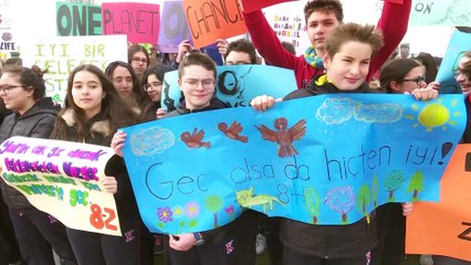 Öğrencilerden 'İklim İçin Okul' eylemine destek - ANKARA