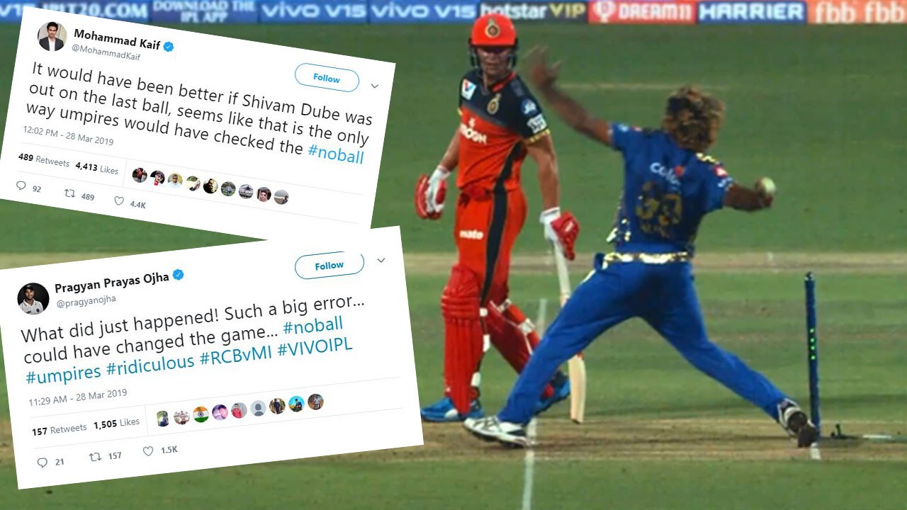 IPL 2019: Umpiring howler off the last delivery,Former cricketers lash out on umpire|वनइंडिया हिंदी